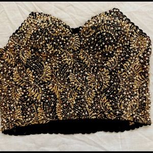 Beaded corset top